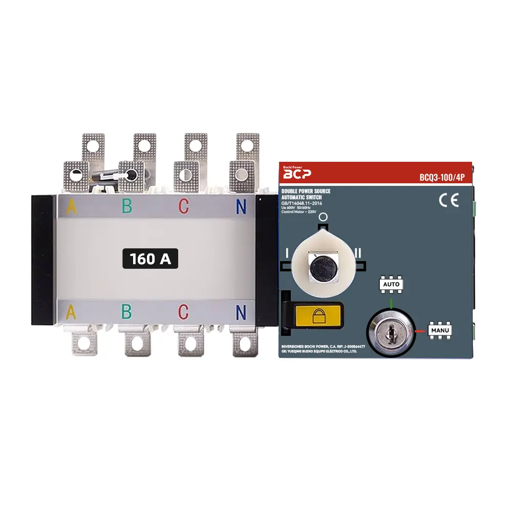 TRANSFERENCIA AUTOMATICA ATS BCQ3-160/160A 220V/4P