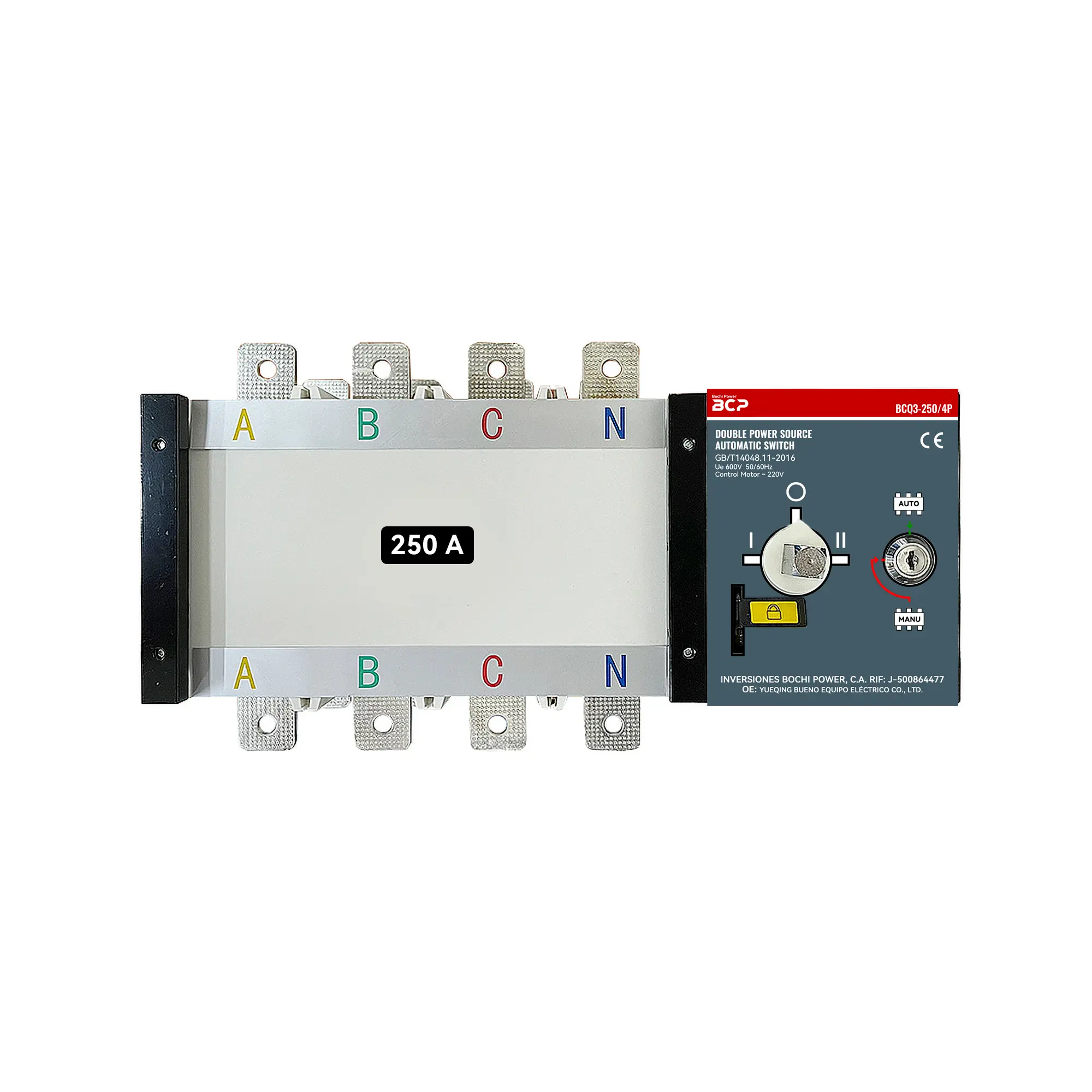 TRANSFERENCIA AUTOMATICA ATS BCQ3-100/100A 110V/4P