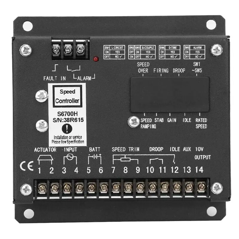 Gobernador de Velocidad - Cummins S6700E/H (S6700H)